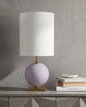 Лиловая настольная лампа Иветт - М, цвет лиловый - Louvre Home