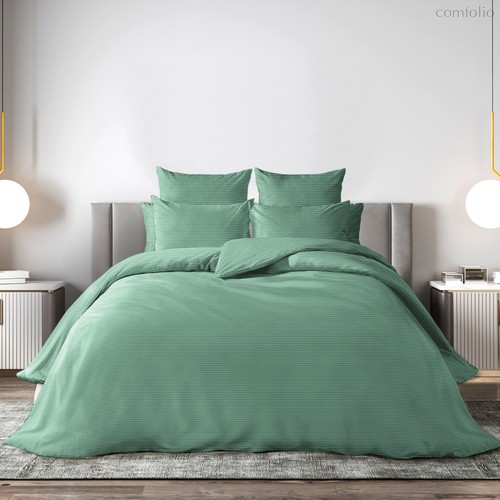 Комплект постельного белья "Волшебная Ночь" Семейный Malachite green, Семейный - Nordtex