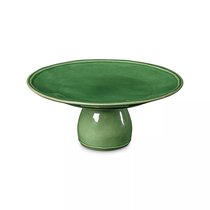Блюдо на ножке Fontana Forest Green FT333-GRN - Costa Nova