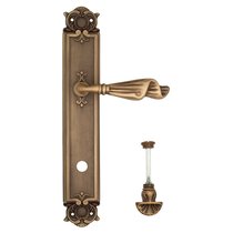 Дверная ручка Venezia Opera WC-4 на планке PL97 матовая бронза - Venezia Collezione
