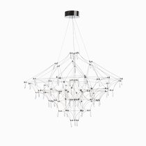 Подвесной светильник Spider диаметр 100, цвет хром/прозрачный - Cosmo