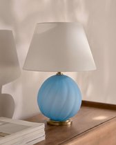 Голубая настольная лампа Таллис, цвет голубой - Louvre Home