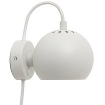 Лампа настенная Ball, d12 см, белая матовая - Frandsen