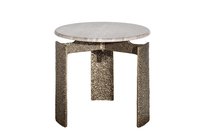 Стол журнальный мраморный d60x63см - Garda Decor