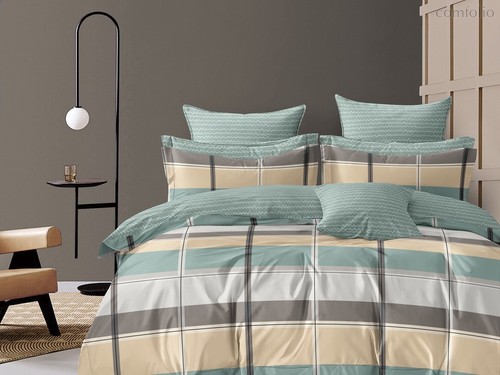 Комплект постельного белья CA-4-782 2сп Сатин печатный с наволочками 70х70х2 шт. - АльВиТек