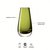 Ваза в форме бутона Flower Colour 14 см зелёная - LSA International