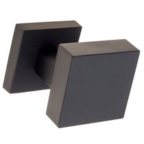 Ручка дверная кноб поворотная Fratelli Cattini KUBA DS 55x55 мм NM матовый черный 1шт. - Fratelli Cattini