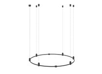 Magnet Modular System «CODE 1.2», D800хH95-3000 мм (высота регулируется), DC24V, подвесное круглое основание для модульных светильников, черный, блок питания в комплект не входит - Donolux
