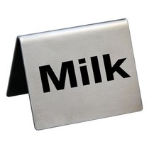Табличка "Milk" 5x4 см, сталь - P.L. Proff Cuisine