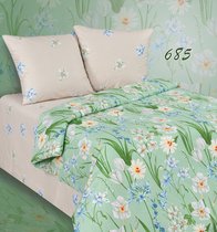 Комплект постельного белья ПА-3-685 Евро Поплин с наволочками 70х70х2шт. - АльВиТек