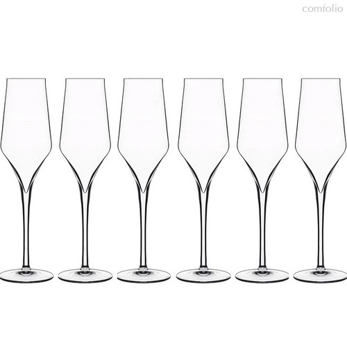 Набор бокалов для шампанского Luigi Bormioli Супремо 240 мл, 6 шт, стекло хрустальное - Luigi Bormioli