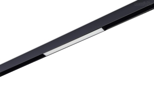Led светильник для SPACE-Track system, Line, DC 48В 10Вт, L300xW22xH43 мм, 326Лм, 120°, 3000К, диммируемый, IP20, Ra>90, черный - Donolux