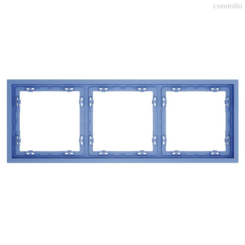 Рамка пластиковая VOLTUM S70 на 3 поста, деним - Voltum