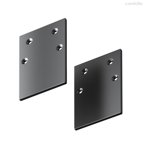 Заглушка торцевая 2шт Gravity накладной черный - Maytoni