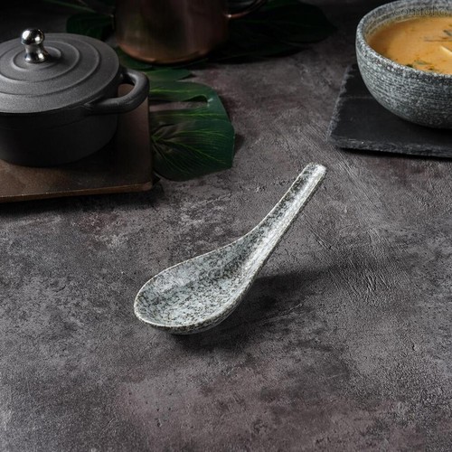 Ложка для мисосупа 20 мл 13*5*4,5 см глазурь Glossy Stone Untouched Taiga P.L. Proff Cuisine - P.L. Proff Cuisine