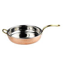 Сковорода для подачи 19,4*4,2 см круглая Copper нерж. цвет медь 2 ручки золото P.L. Proff Cuisine - P.L. Proff Cuisine