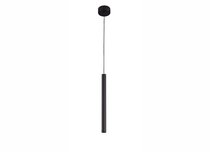 LED Uno светильник подвесной, 5Вт, D26хH350 мм, цвет корпуса черный RAL9005, 400Лм, 28°, 3000К, IP20, Ra80, провод L=2м, блок питания в комплекте - Donolux