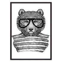 Медведь в очках, 21x30 см - Dom Korleone
