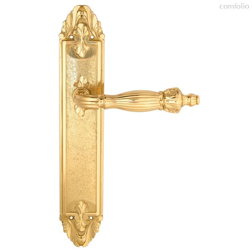 Дверная ручка Venezia Olimpo на планке PL90 полированная латунь - Venezia Collezione