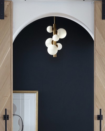 Золотой подвесной светильник Квинт, цвет золотой - Louvre Home