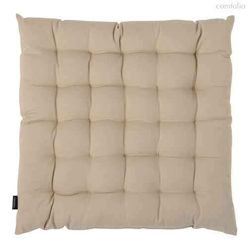 Подушка на стул из хлопка бежевого цвета из коллекции Essential, 40х40 см - Tkano