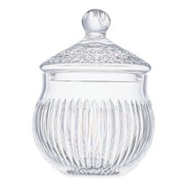Конфетница с крышкой Decor de table Дефанс 17,5х23,5 см, хрусталь, прозрачная - Decor De Table