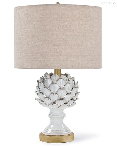 Белая настольная лампа Мерида, цвет белый - Louvre Home