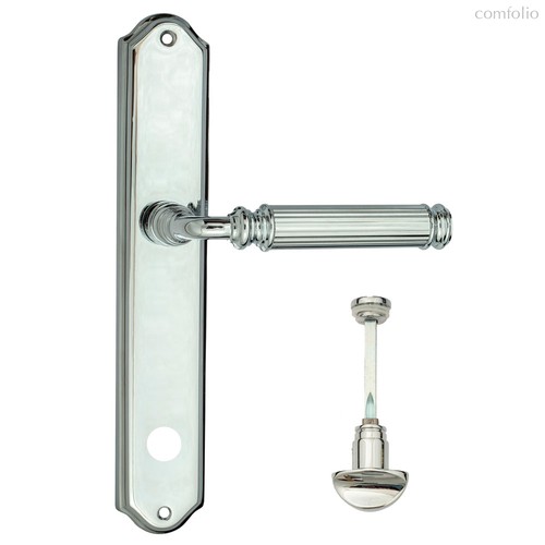 Дверная ручка на планке Fratelli Cattini ENCIA WC-2 PL02-CR полированный хром - Fratelli Cattini