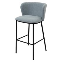 Стул барный Foggy, букле, голубая пудра - Bergenson Bjorn