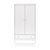 Шкаф Elit 2-х створчатый (белый), цвет белый - Ellipse