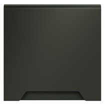 Накладка для розетки с заземлением, защитными шторками и крышкой, S70 титан