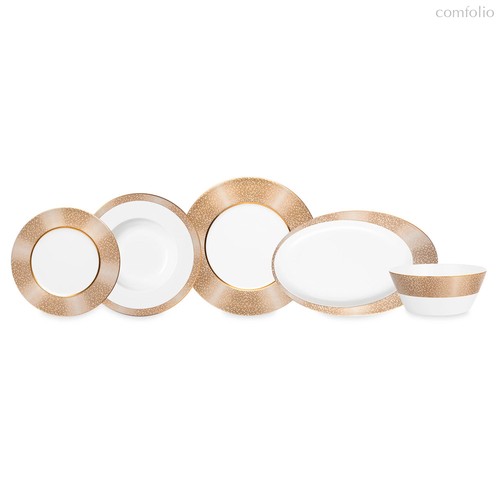 Сервиз столовый Narumi Золотая пыль на 6 персон 20 предметов, фарфор костяной - Narumi