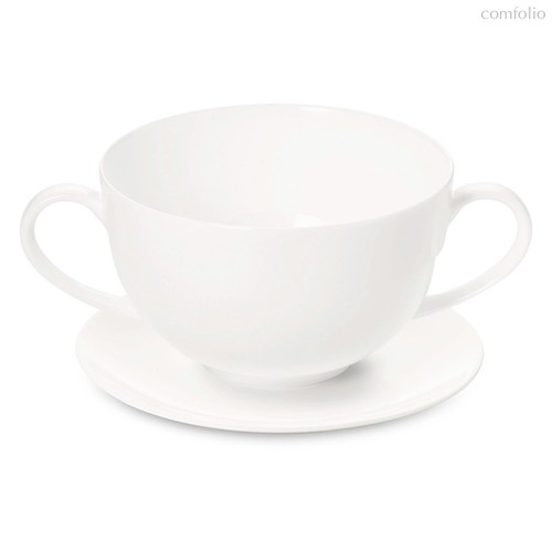 Чашка суповая с блюдцем Dibbern Белый декор 320 мл - Dibbern