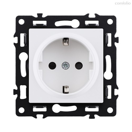 Розетка штепсельная SCHUKO 16A/250 В, белый Kollinger Asthetik AS-014WH - Kollinger