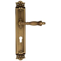 Дверная ручка Venezia Olimpo CYL на планке PL97 матовая бронза - Venezia Collezione