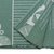 Скатерть из хлопка зеленого цвета с рисунком Ледяные узоры из коллекции New Year Essential, 180х180см - Tkano