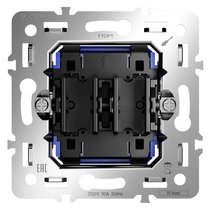 Механизм выключателя двухклавишного 10А, S70 - Voltum