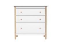 Комод Classic 3 ящика (белый) - Ellipse