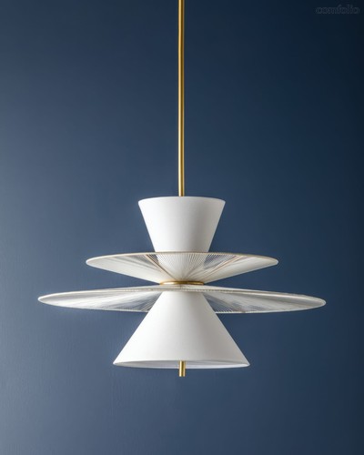 Подвесной светильник Вивер, цвет золотой - Louvre Home