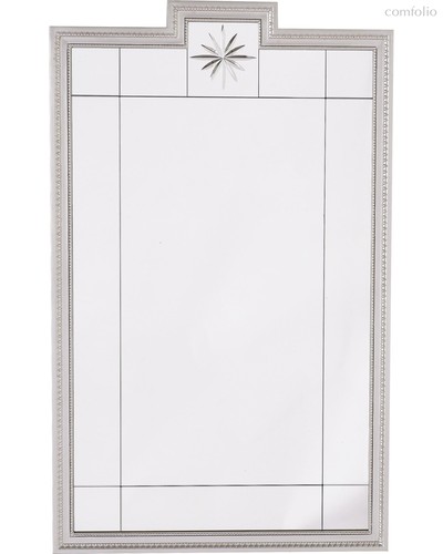 Зеркало в серебряной раме Комо, цвет серебряный - Louvre Home