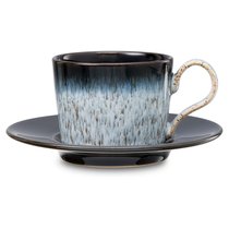 Чашка чайная с блюдцем Denby Гало 260 мл, керамика жаропрочная - Denby