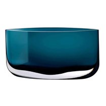 Ваза Nude Glass Лезвие 20х39,5 см, стекло хрустальное, сине-зеленая - Nude Glass
