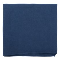 Скатерть из стираного льна синего цвета из коллекции Essential, 150х250 см - Tkano