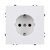 Розетка штепсельная SCHUKO 16A/250 В, белый матовый Kollinger Eclipse EC-014WH - Kollinger