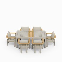 Комплект уличной мебели Cloud Dining, цвет бежевый - Cosmo