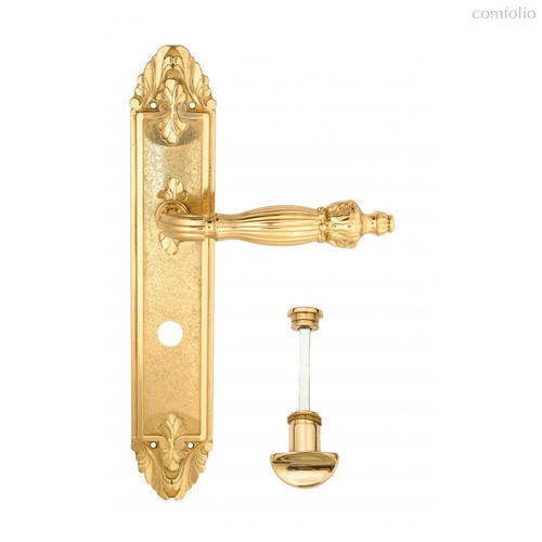 Дверная ручка Venezia Olimpo WC-2 на планке PL90 полированная латунь - Venezia Collezione