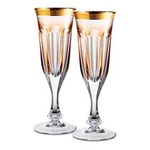 Набор фужеров для шампанского Moser Леди Гамильтон 140 мл, 2 шт, оранжевый, п/к