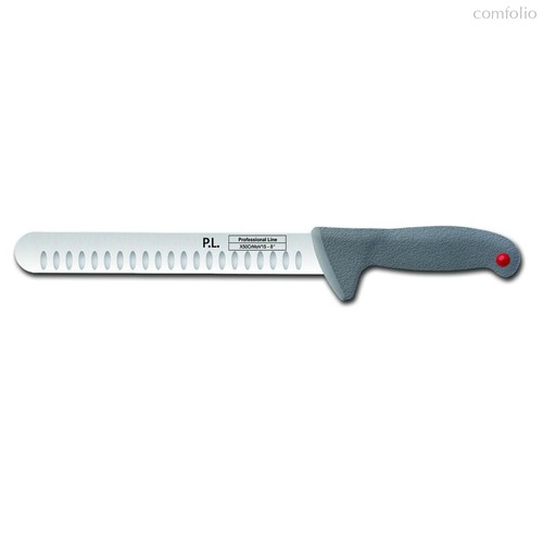 Нож поварской-cлайсер PRO-Line с цветными кнопками 30см, серая пластиковая ручка, P.L. Proff Cuisine - P.L. Proff Cuisine