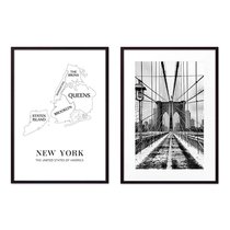 Коллаж Нью-Йорк №3, 21x30 см - Dom Korleone