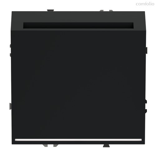 Выключатель встраиваемый VOLTUM S70 карточный 16А, черный матовый - Voltum